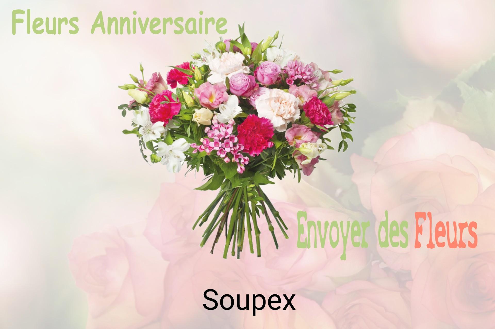 Bouquet de fleurs d’anniversaire livré à Soupex