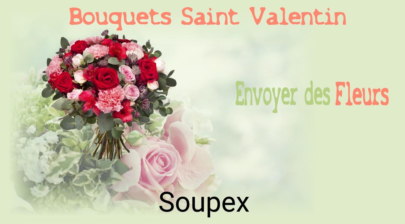 Roses de Saint-Valentin livrées à Soupex
